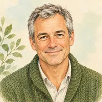 Illustriertes Porträt von Tobias Lange